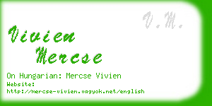 vivien mercse business card